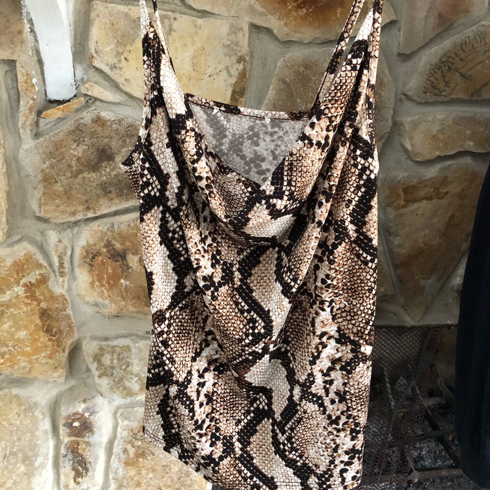 Snake skin top
